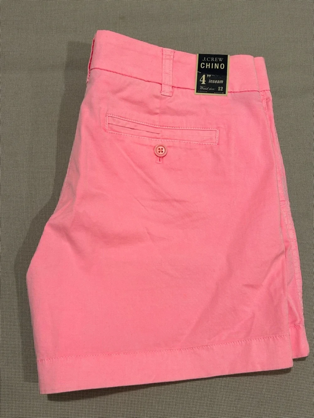 J. Crew Chino Shorts 4 inch in Bubble Gum Pink Women's Size 12
